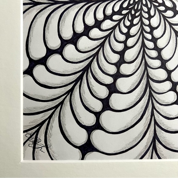 NEW ORIGINAL SIGNED ARTWORK INK DRAWING ON PAPER - Picture 7 of 12